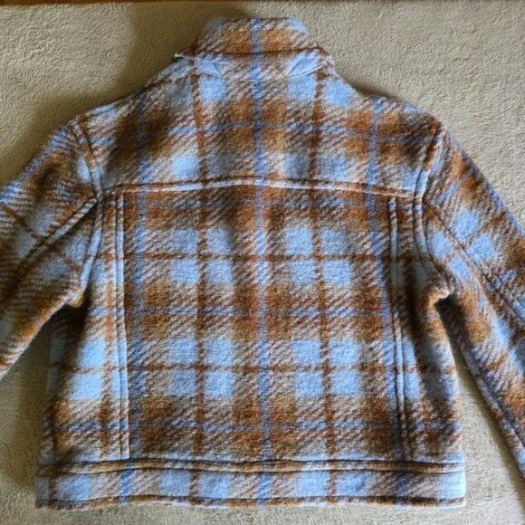 Aritzia Wilfred Free Autumn Wool Blend Plaid Shirt Jacket size XS - Picture 11 of 16